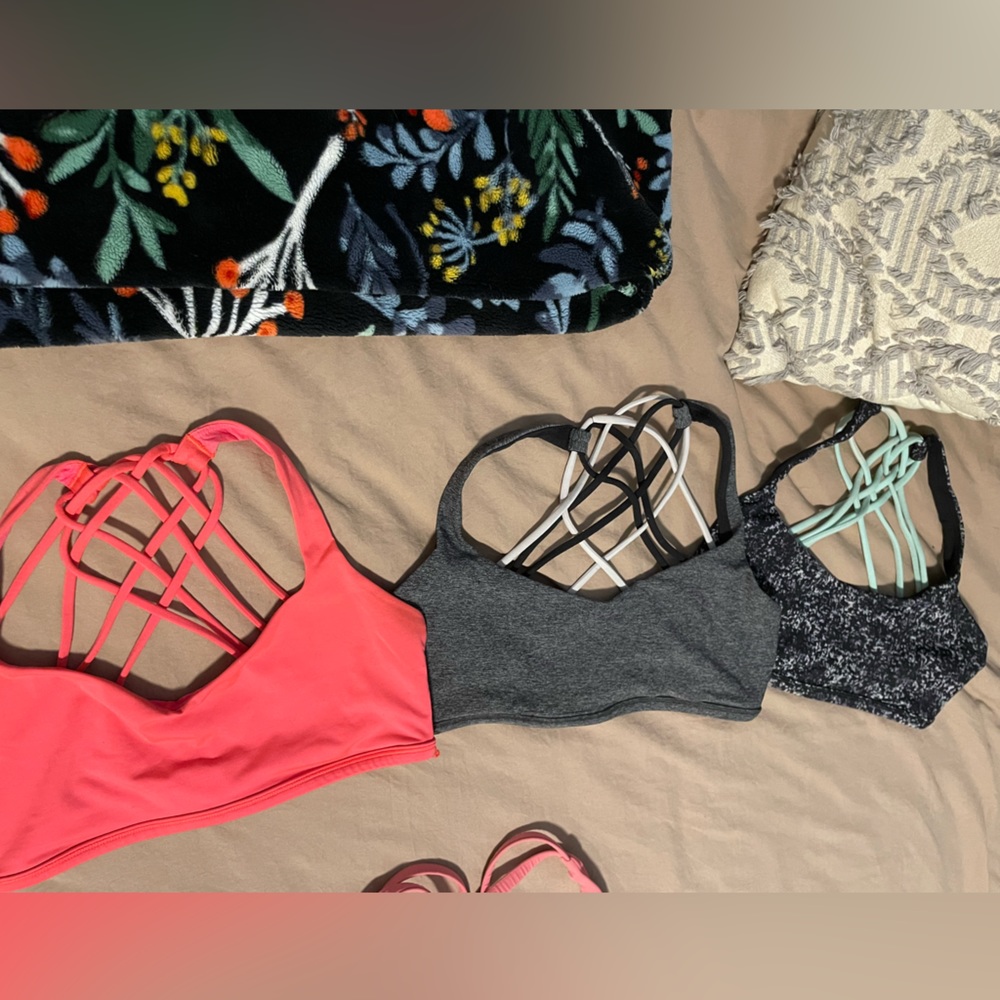 Package deal! Lululemon free to be wild bra’s size 8